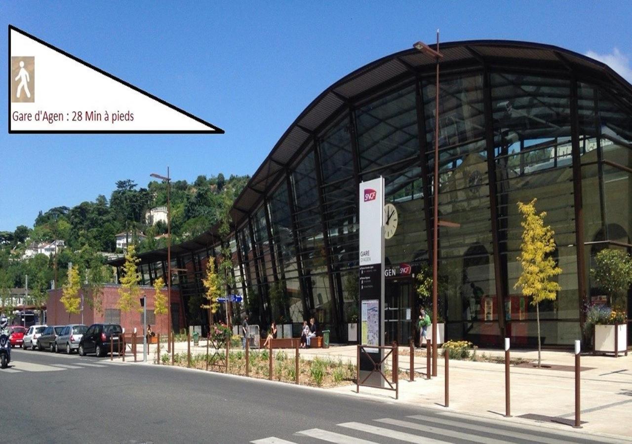 Douce Escale - Agen Sud, T2, Rdj, Clim Reversible, Proche Enap Exterior foto
