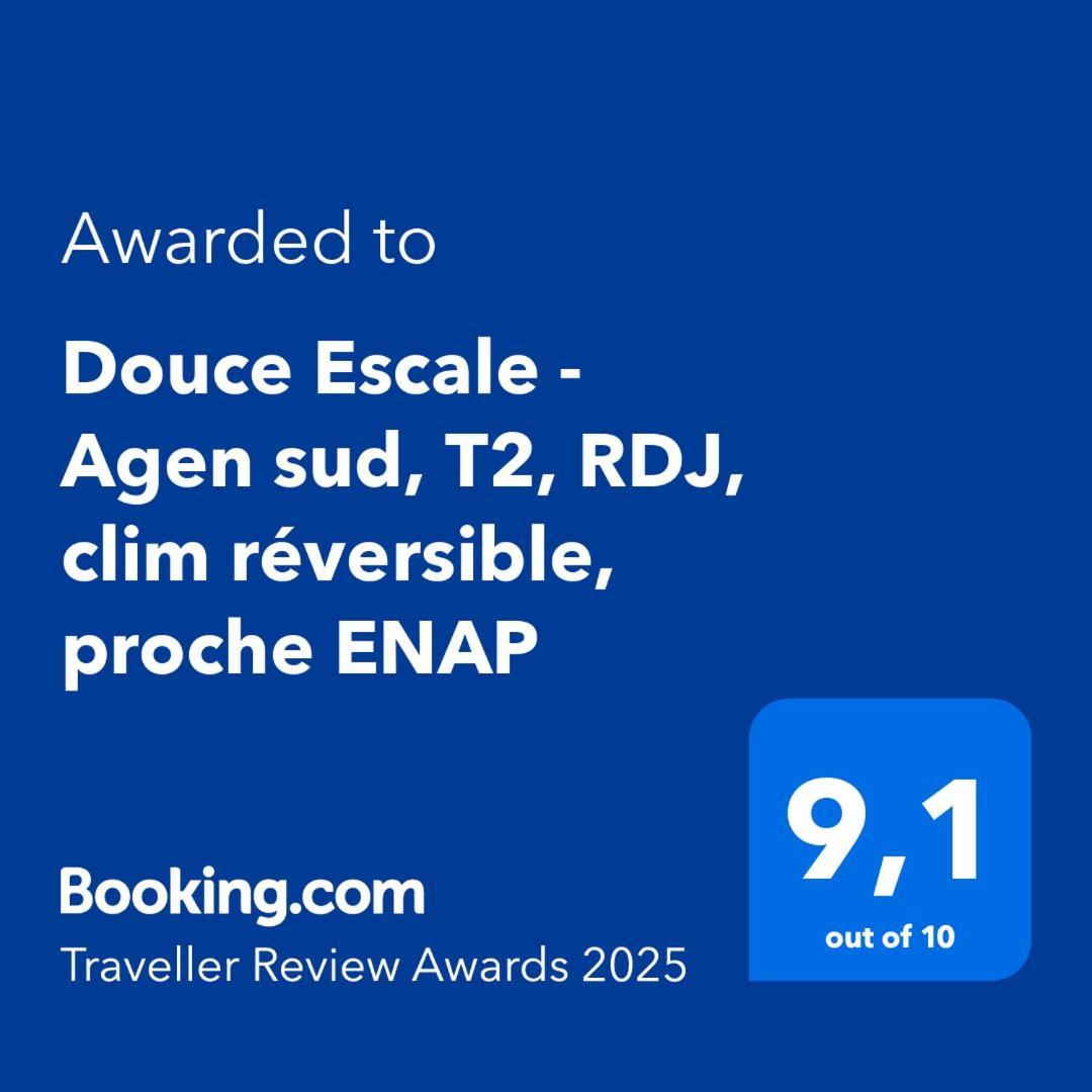 Douce Escale - Agen Sud, T2, Rdj, Clim Reversible, Proche Enap Exterior foto